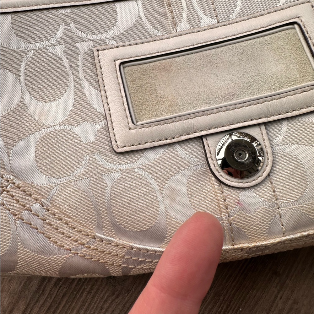 Coach Signature Jacquard Classic C Buckle Braided Shoulder Bag Y2K Hobo 6280 - Picture 15 of 16
